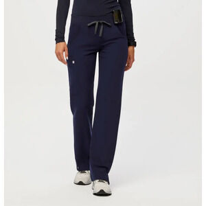 Figs Technical Womens Kade Kargo Scrub Pants Size Sz 2XL Blue Drawstring Pockets